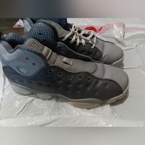 Nike Jordan Jumpman Team II BG kids boys Wolf Gray White Shoes Sz  6.5Y US